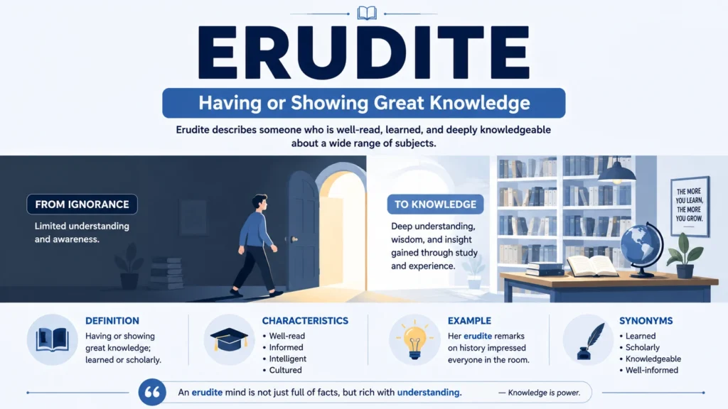 Definitions and Explanations of Erudite