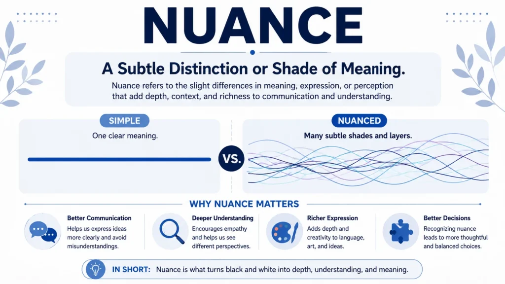 Definitions and Explanations of Nuance
