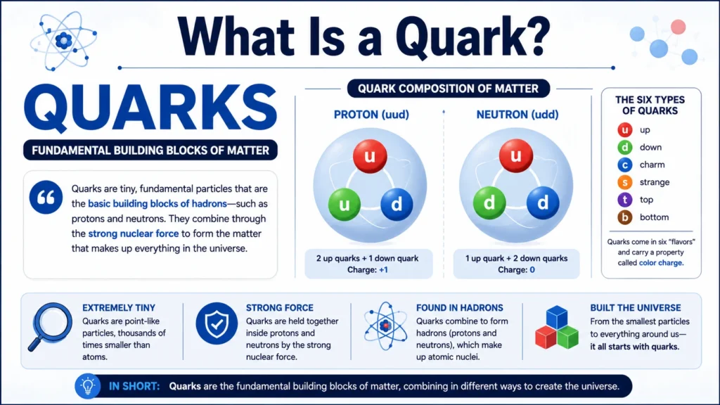 Definitions and Explanations of quarks