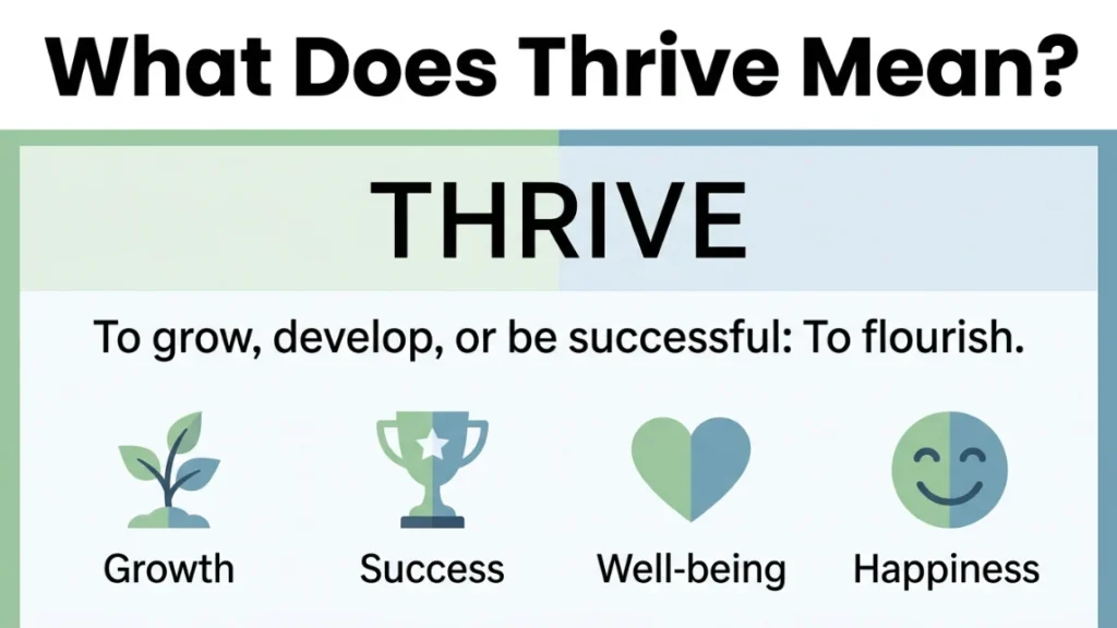 what does thrive mean