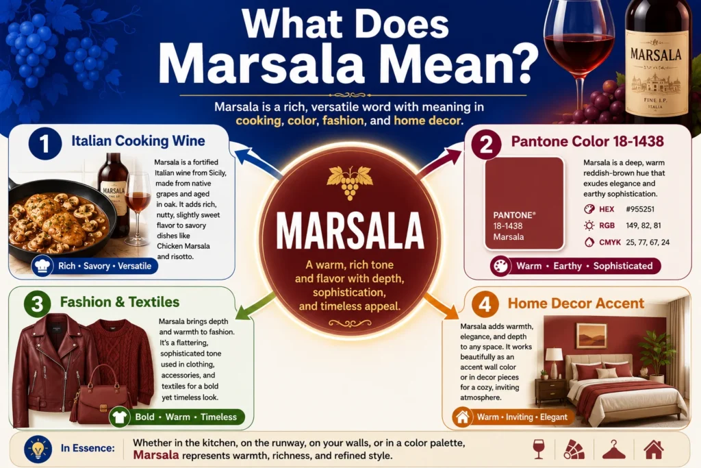 What Does Marsala Meaning