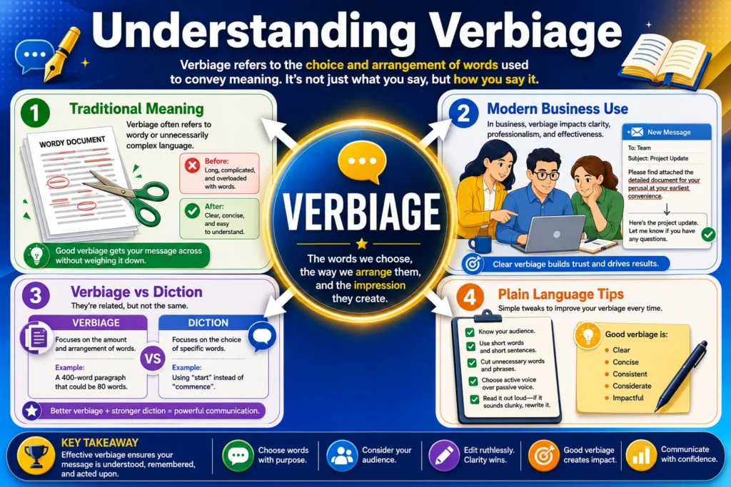 What Does Verbiage Meaning