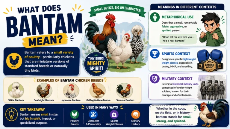 Bantam Meaning