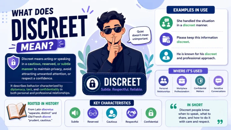 Discreet Meaning