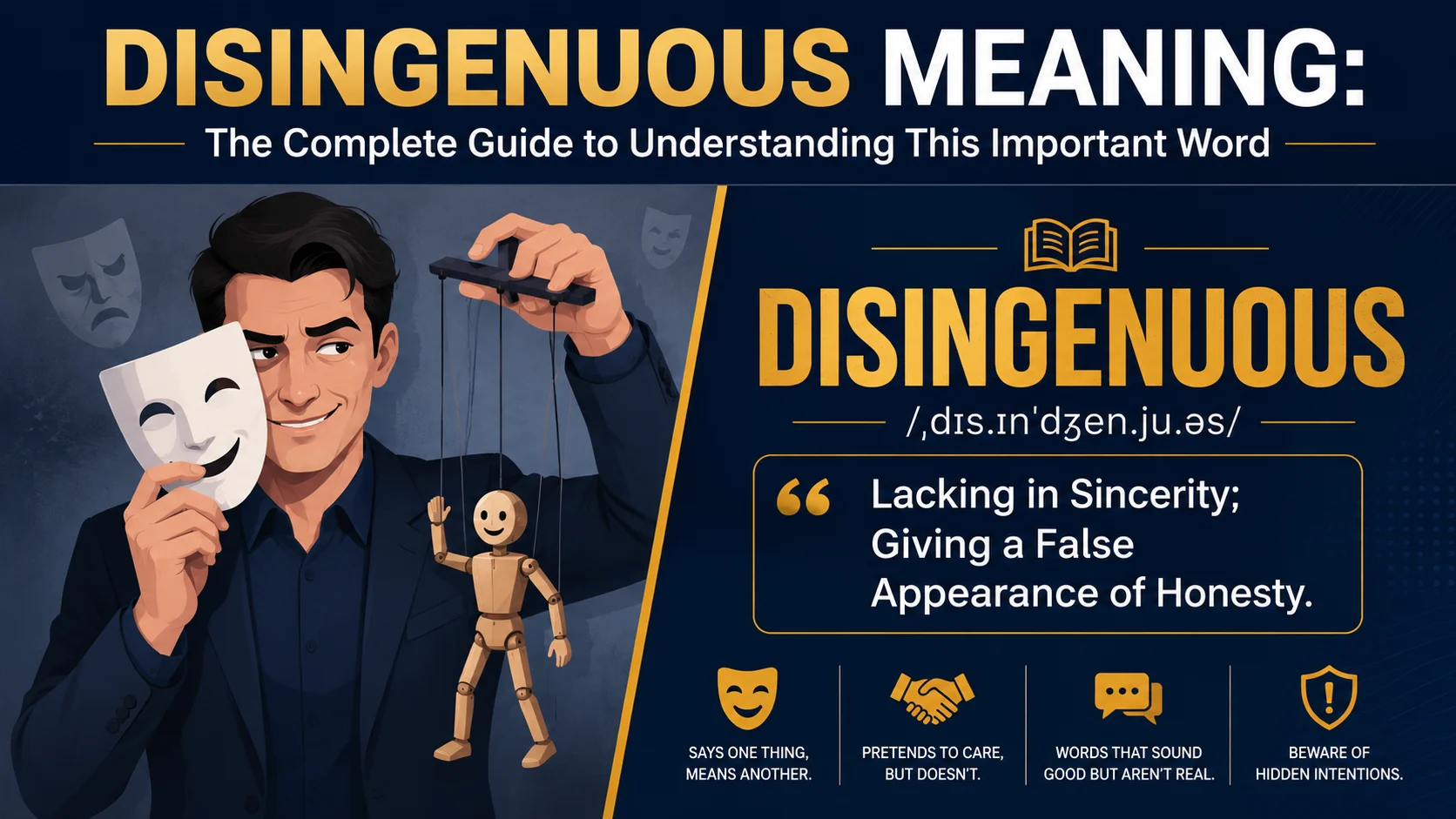 Disingenuous Meaning