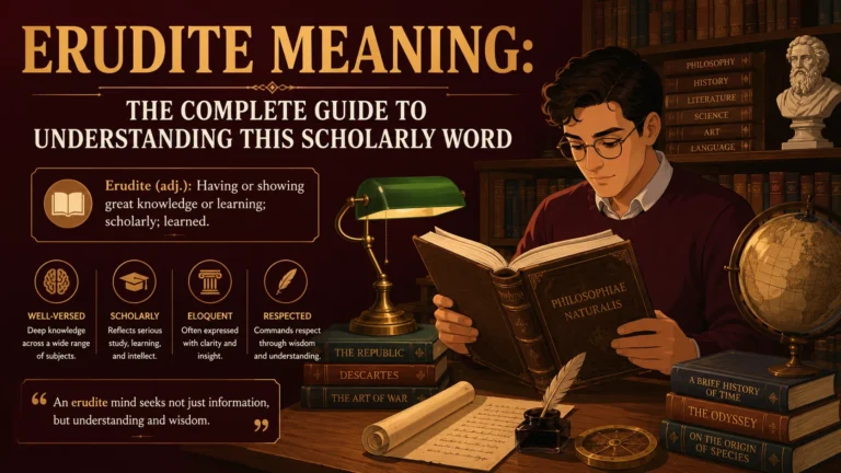 Erudite Meaning