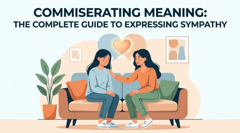 commiserating meaning