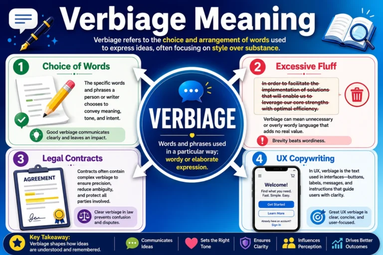 Verbiage Meaning