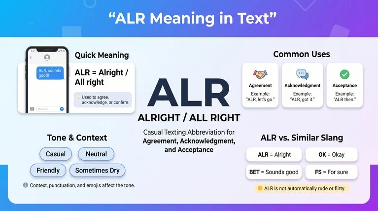 ALR Meaning in Text