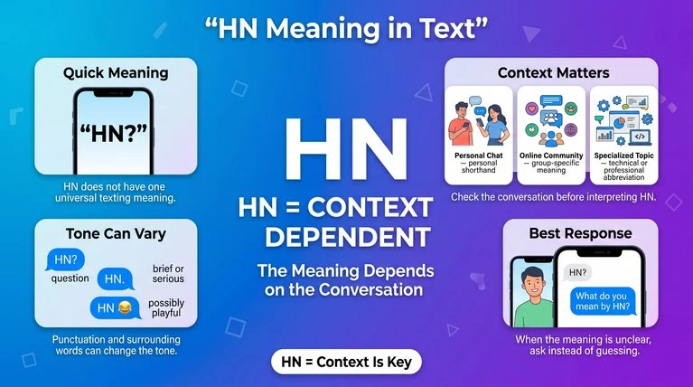 HN meaning in text