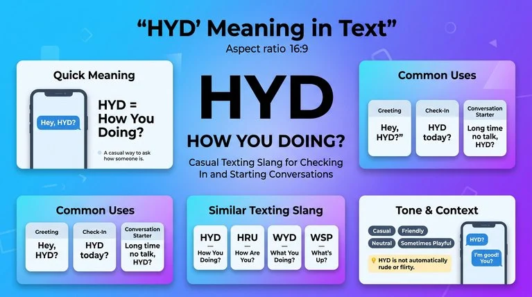HYD meaning in text