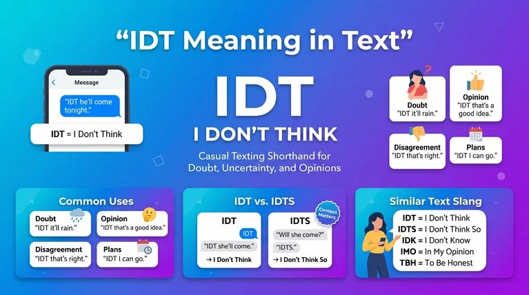 IDT Meaning in Text