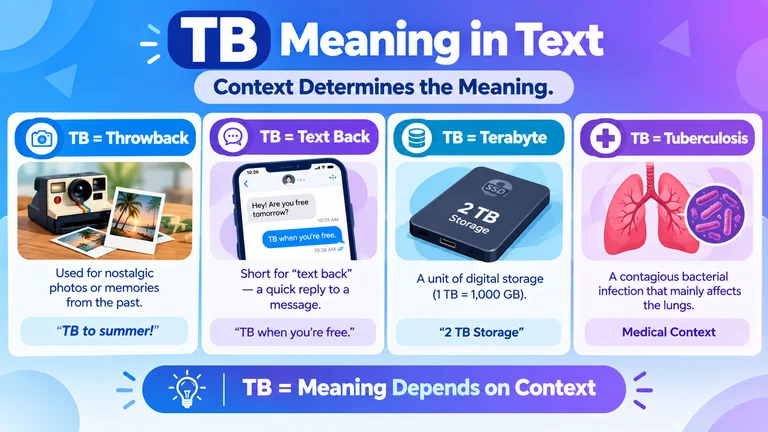 TB Meaning in Text