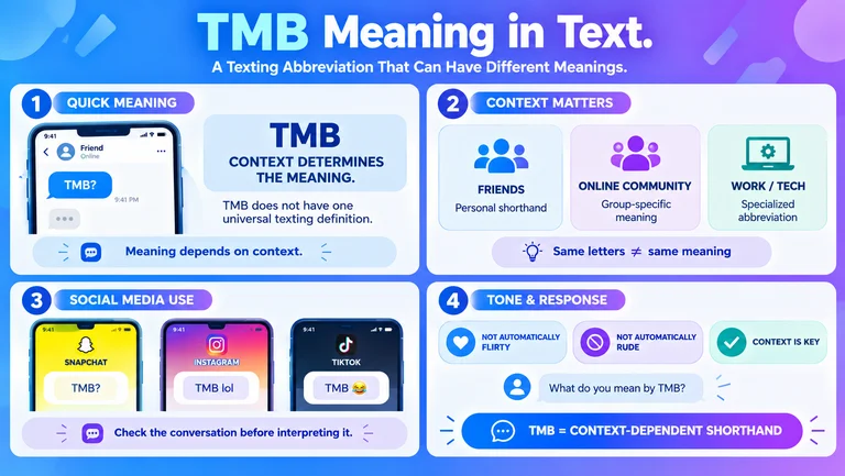 TMB Meaning in Text