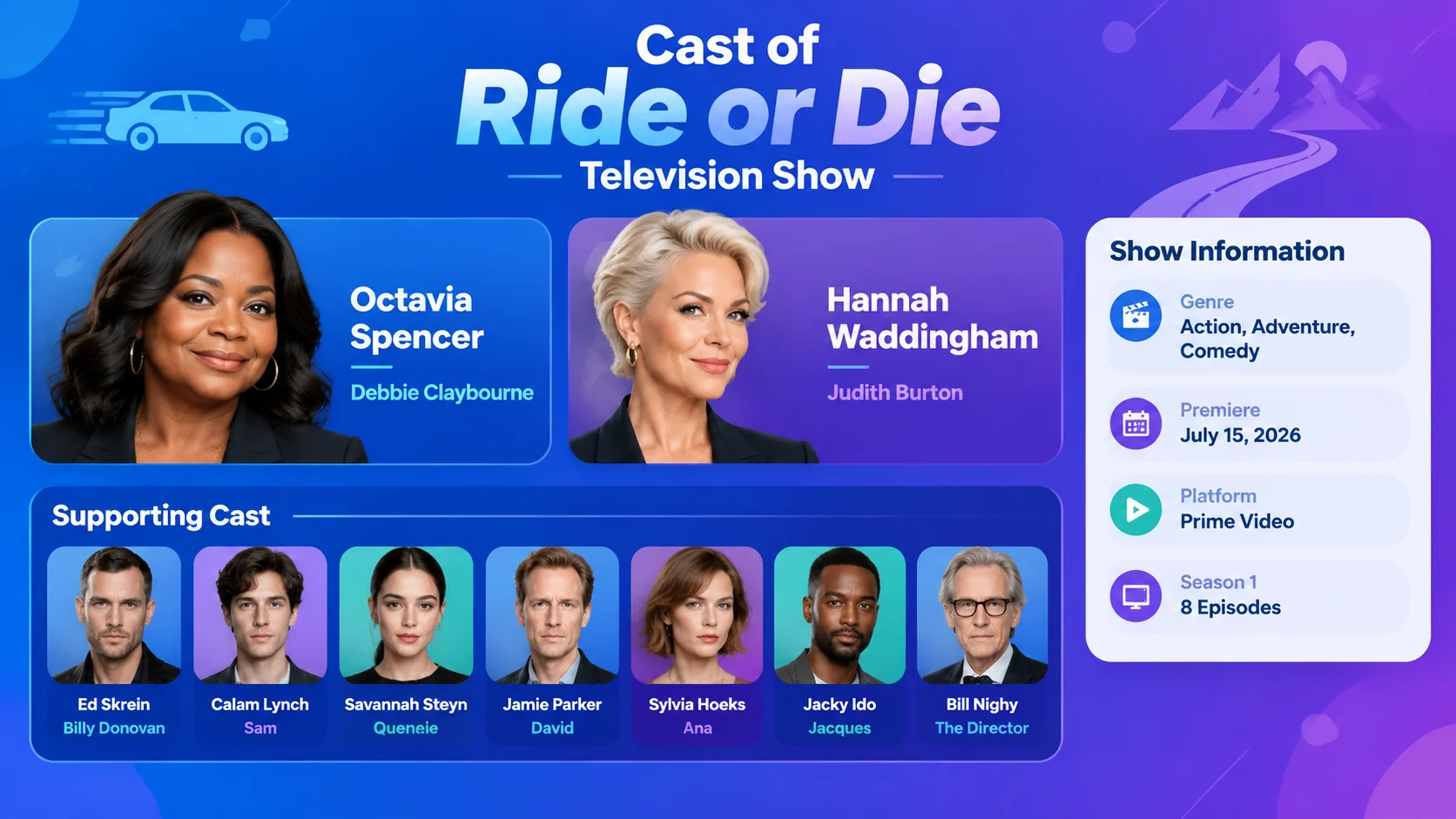 Cast of Ride or Die Television Show
