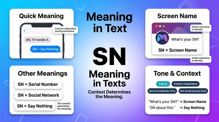SN Meaning in Text